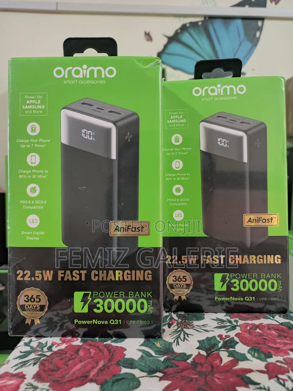Oraimo Powernova Q31 30000mah 22.5w Fast Charging Power Bank