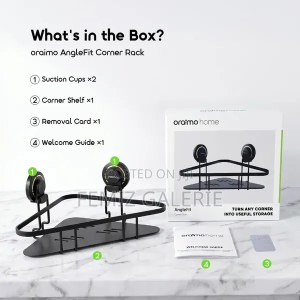 Oraimo Anglefit Rustproof-tool-free-corner-rack