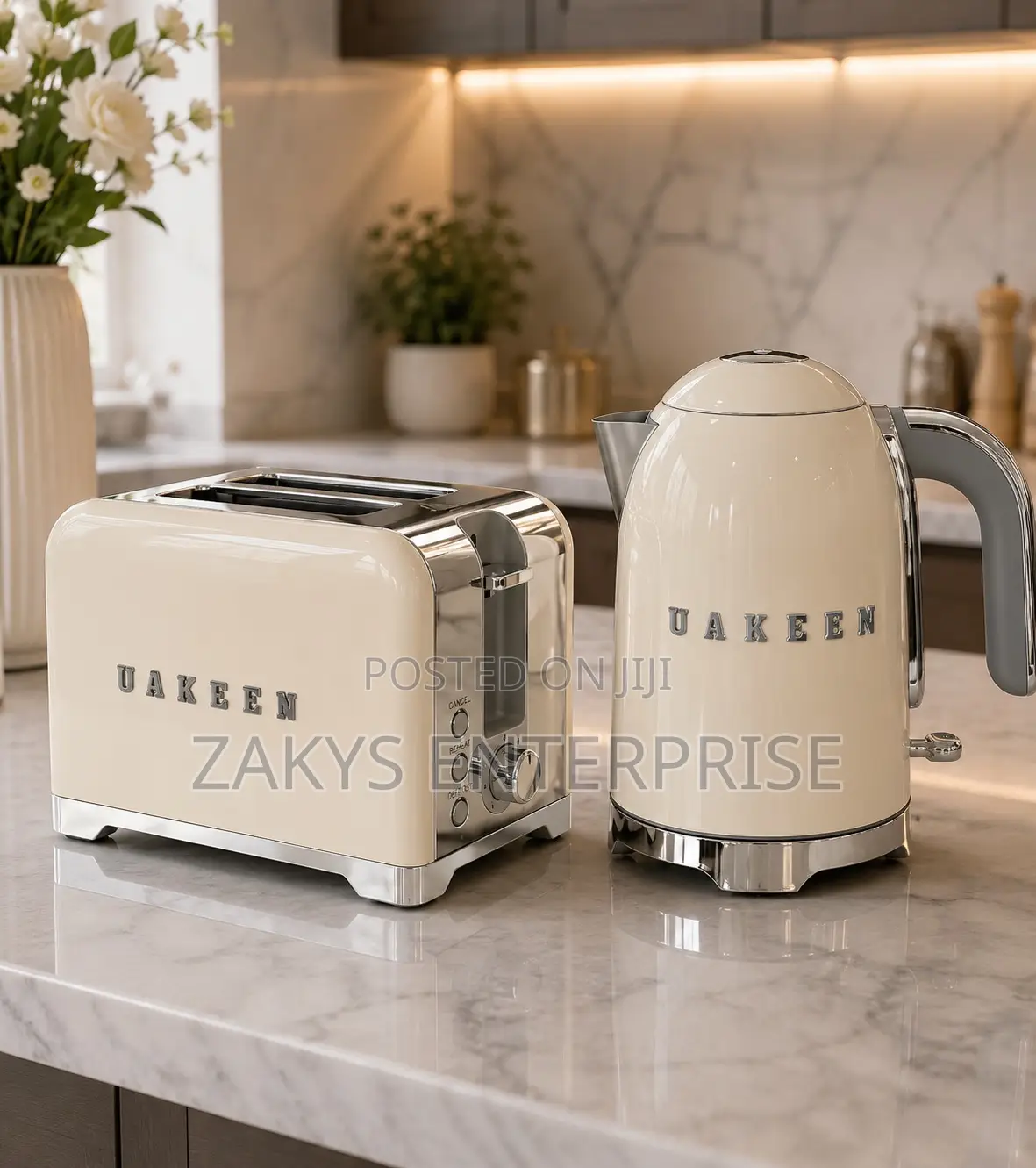 Uakeen Germany Kettle Toaster Set