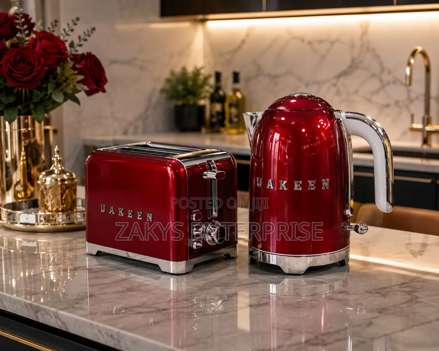 Uakeen Germany Kettle Toaster Set