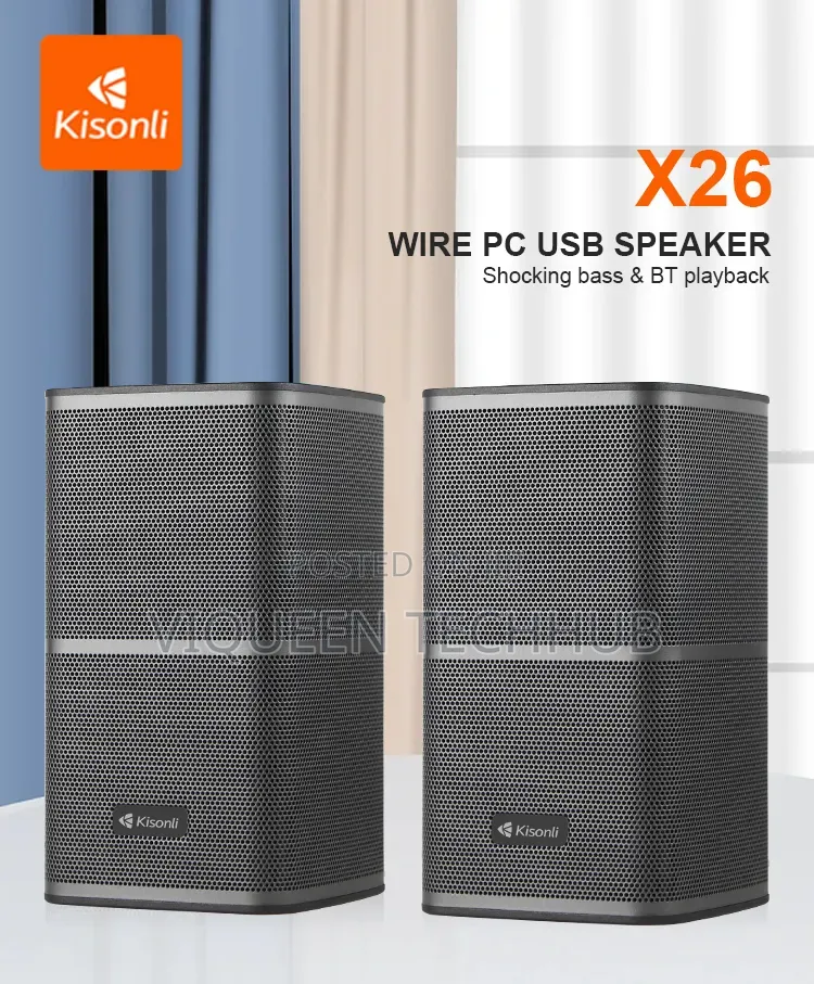 Kinsoli X-27 Usb Speaker +Bluetooth +Rgb Light