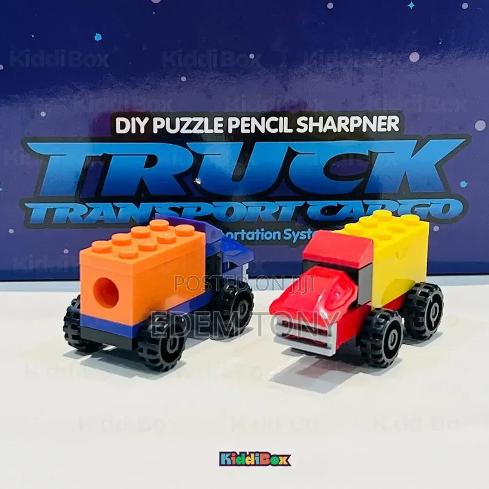 Up Top Ut-605 Diy Puzzle Pencil Sharpener (Truck Transport Cargo)-1pc