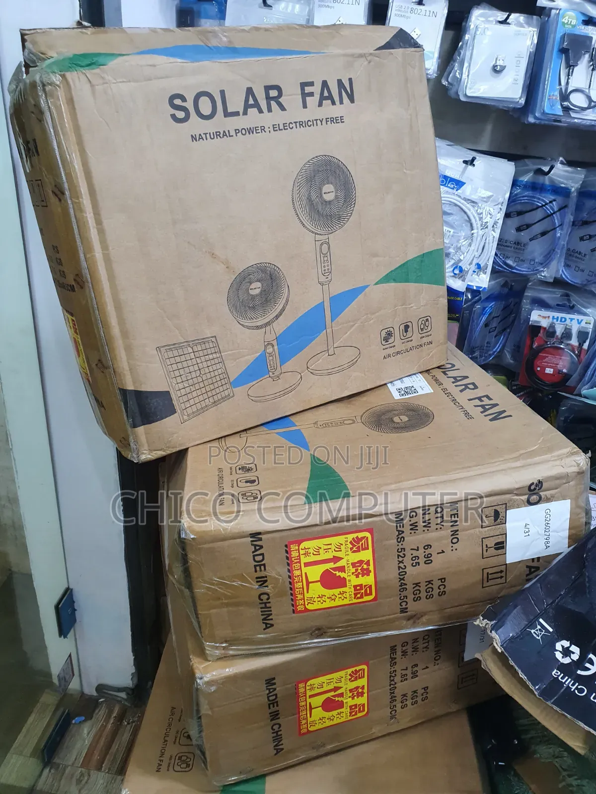 Solar and Rechargeable Fan