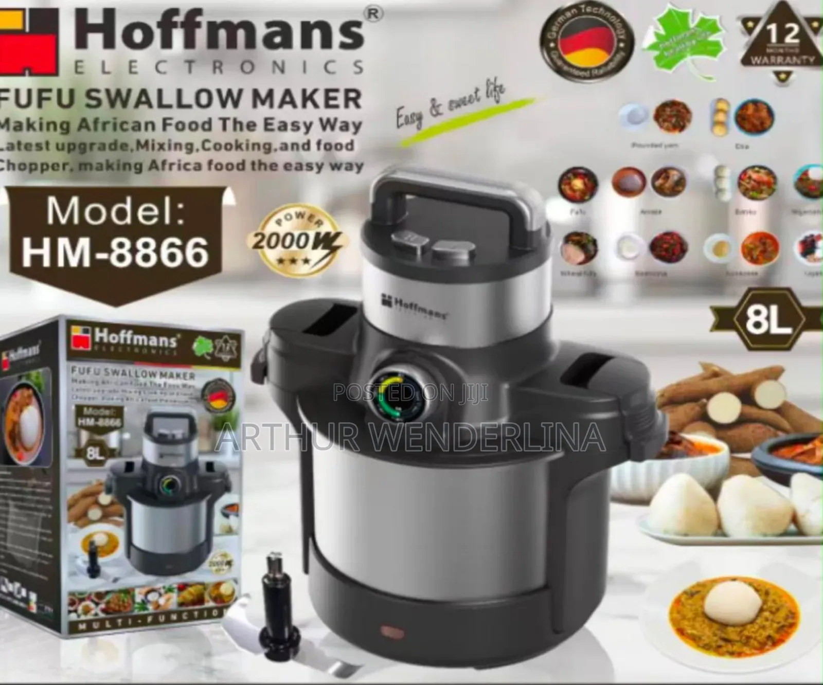 Hoffman Fufu Sallow Maker 8liters