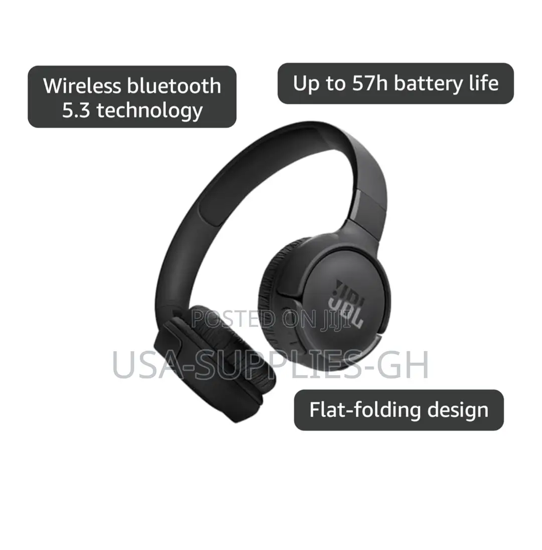 Jbl Tune 520bt Wireless On-ear Headphones, Black From Usa