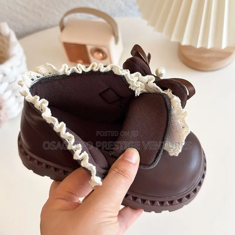 Quality Kids’ Princess Lace Bow Boots