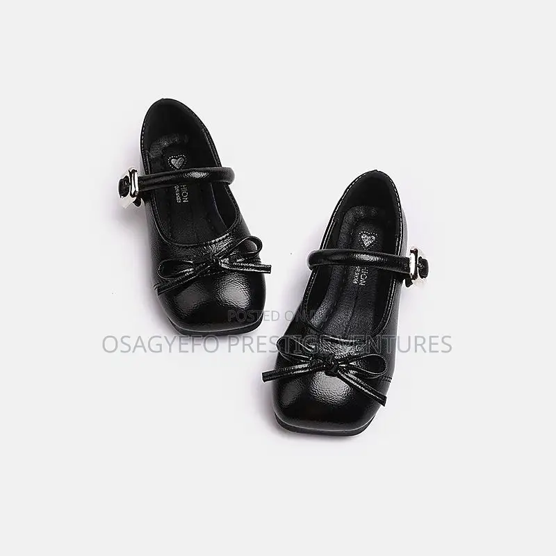 Kids’ Elegant Bow Buckle Dress Shoes