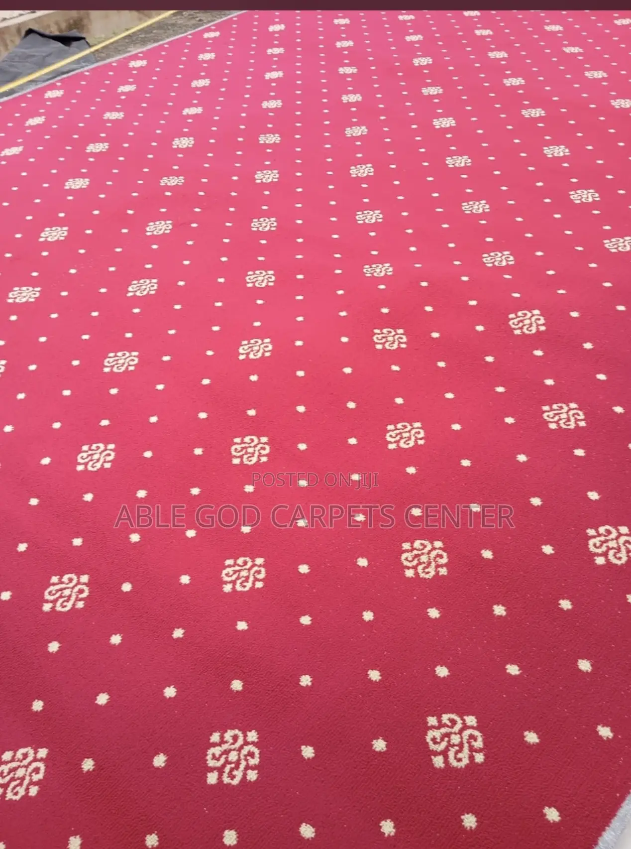 Heavy and Thick Red Carpet With Design for Church and All Activities