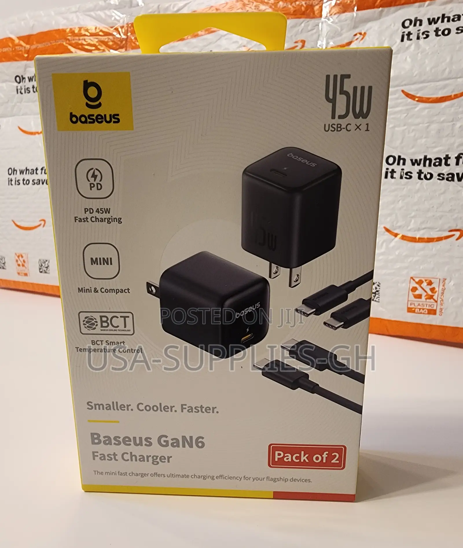 Baseus 45w Usb C Phone Charger Block From Usa