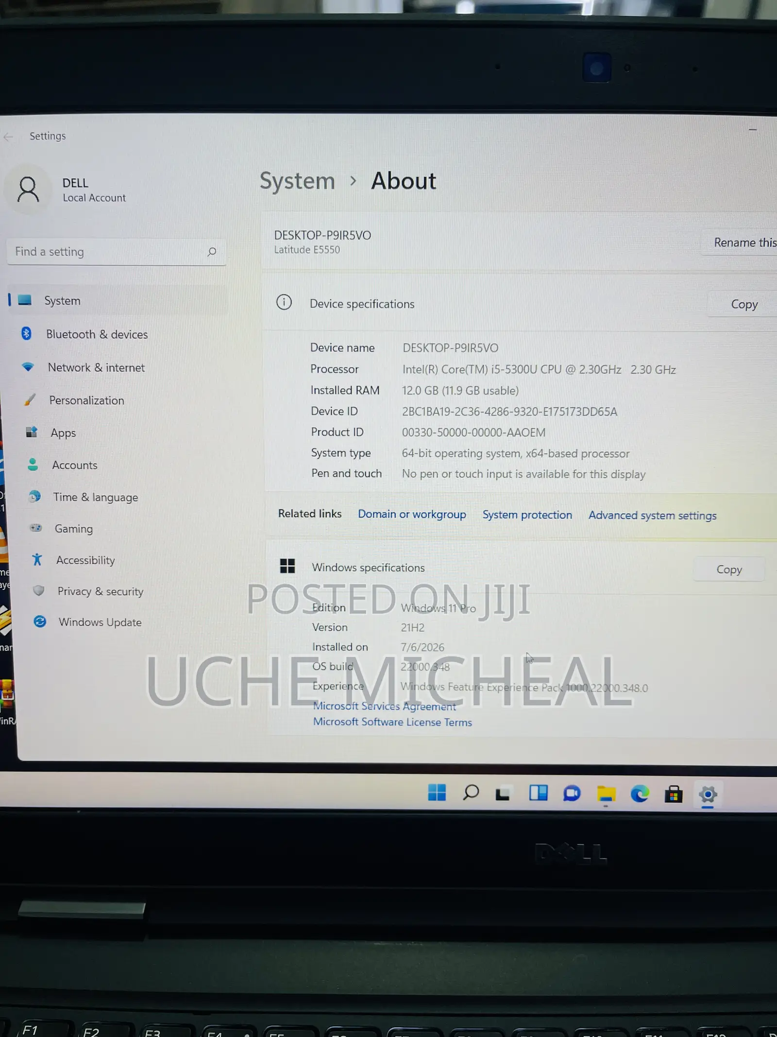 Laptop Dell Latitude E5550 12GB Intel Core i5 HDD 500GB