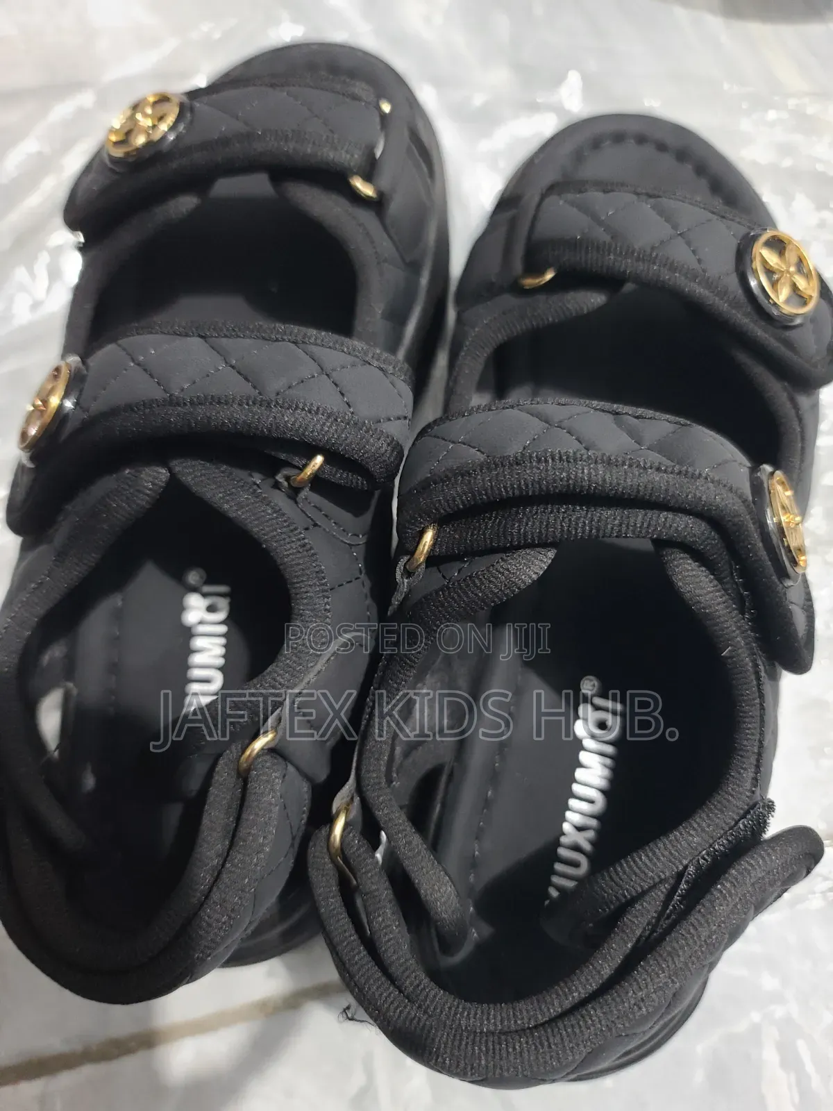 Girls' Black Fashion Sandals