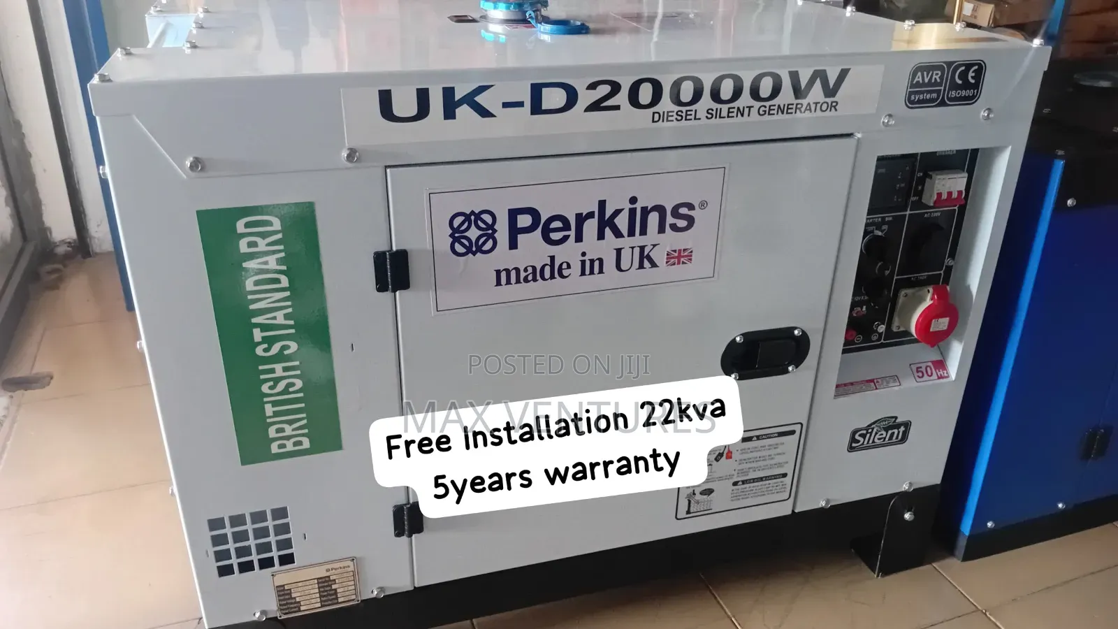 Perkins 22kva Diesel Generator – Heavy-Duty Fuel Efficient 22kva