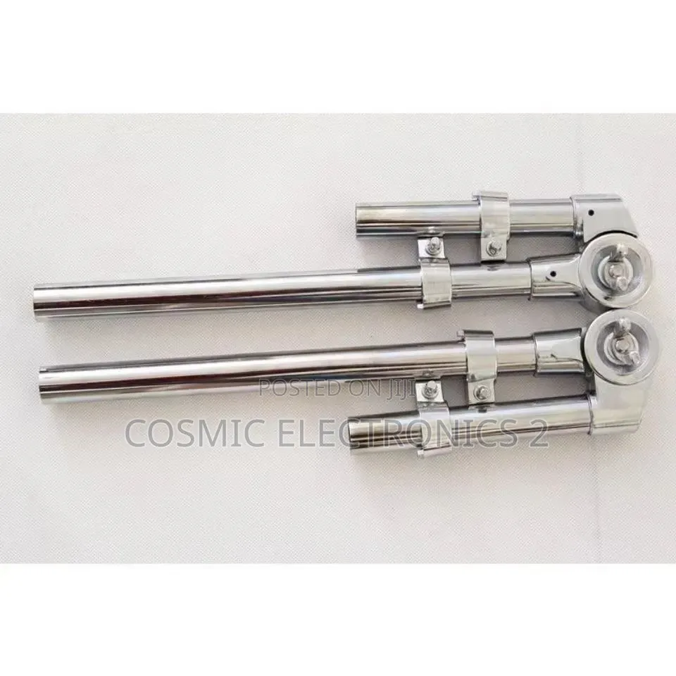 Heavy-Duty Chrome Drum Tom Mount Holder (Pair)