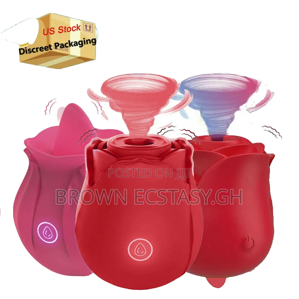 Womens Rose Suction Vibrator