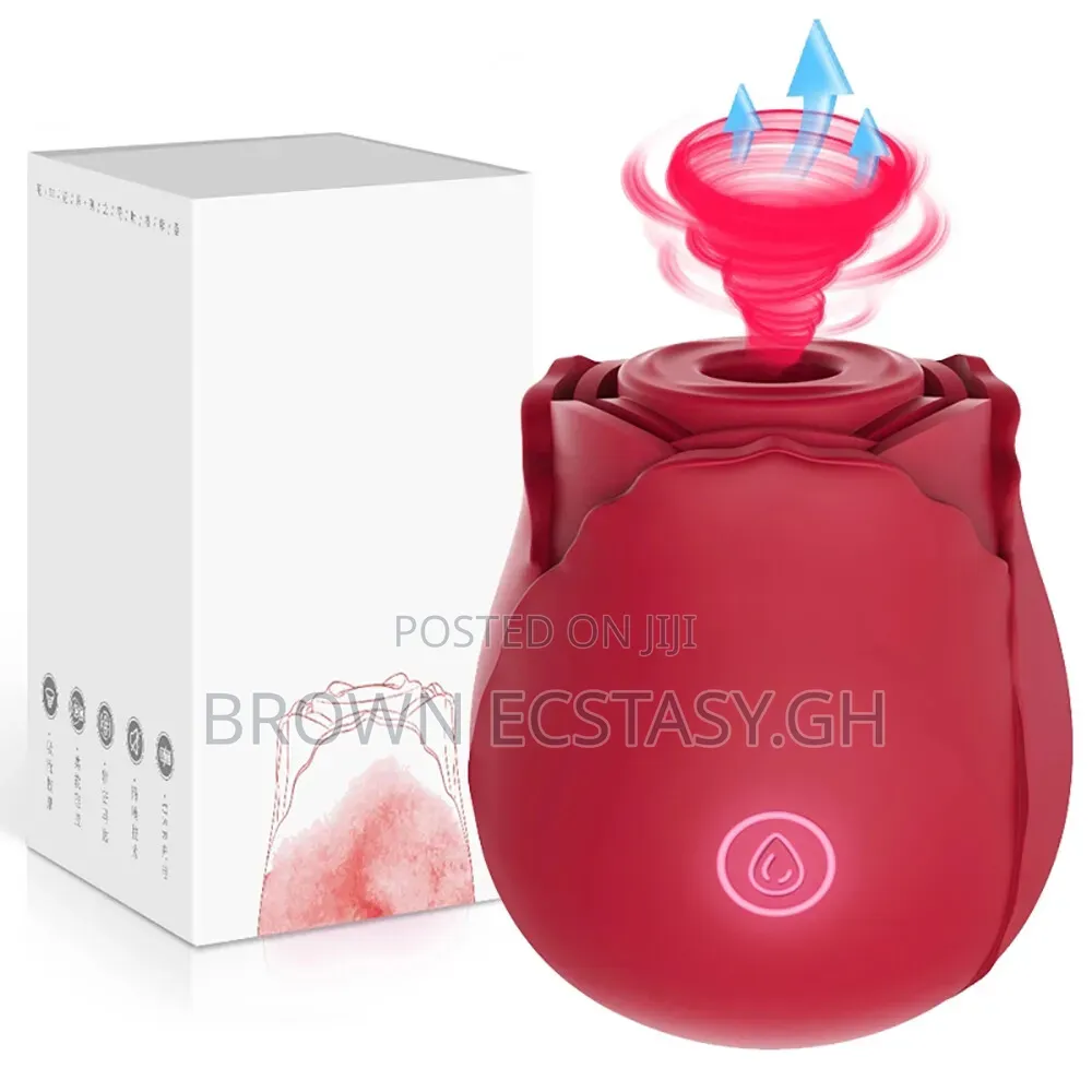 Womens Rose Suction Vibrator