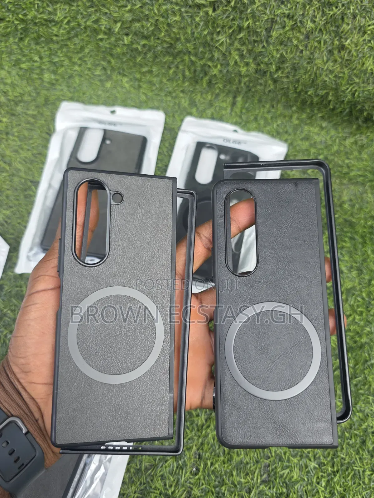 Samsung Galaxy Z Fold 4/5/6/7/8 Ultra Leather Case With Magsafe Ring