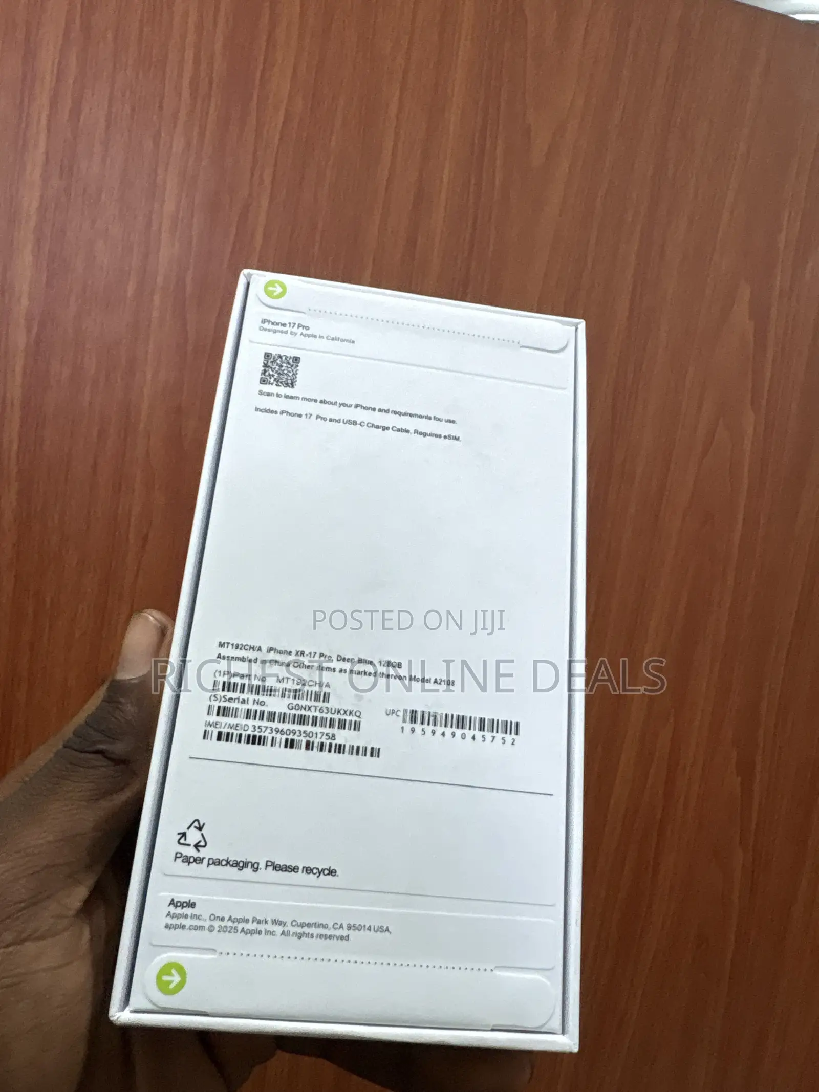 New Apple iPhone XR 128 GB Blue