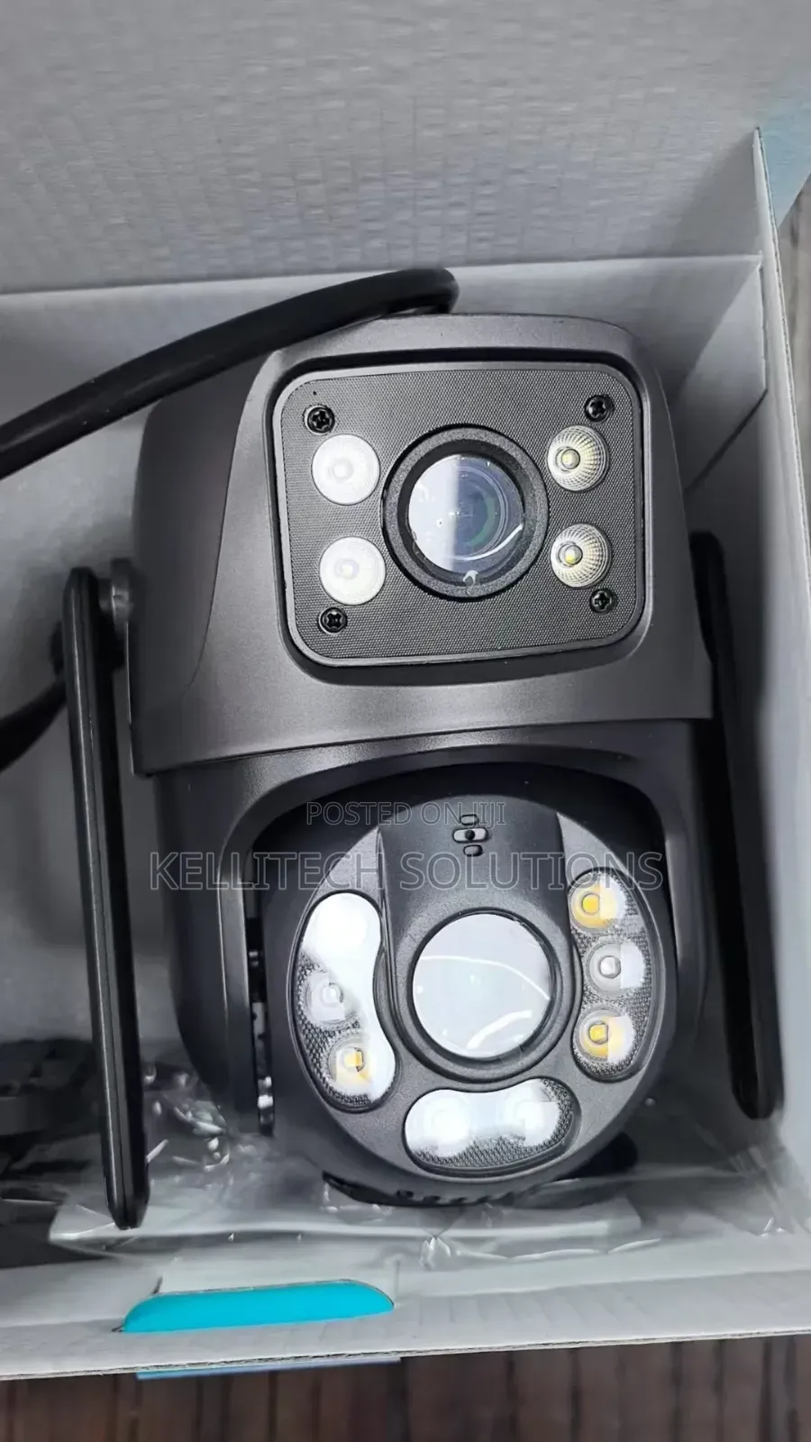 Smart Wifi Double Lens Security Camera, CCTV