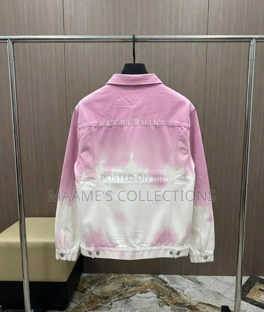 Solid Designer Men’S Jeans Jacket / Coat