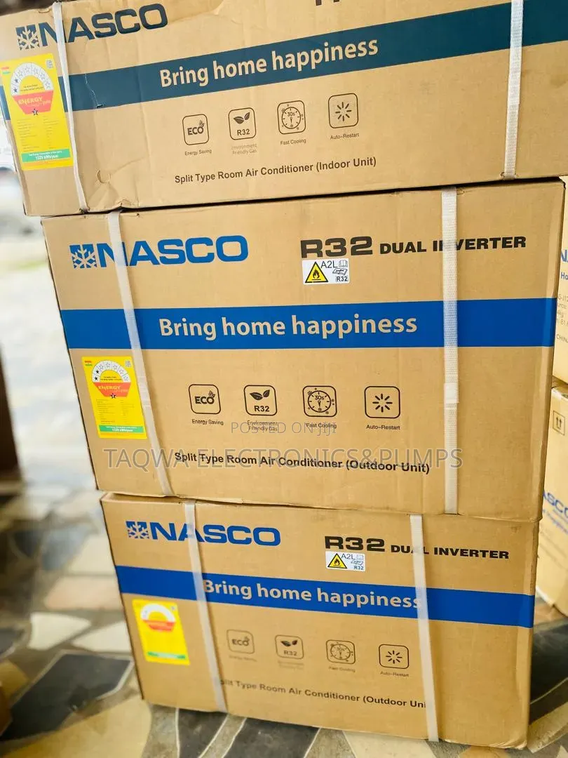 Most - Efficient Nasco 1.5hp Dual Inverter Split R32 Air Conditioner