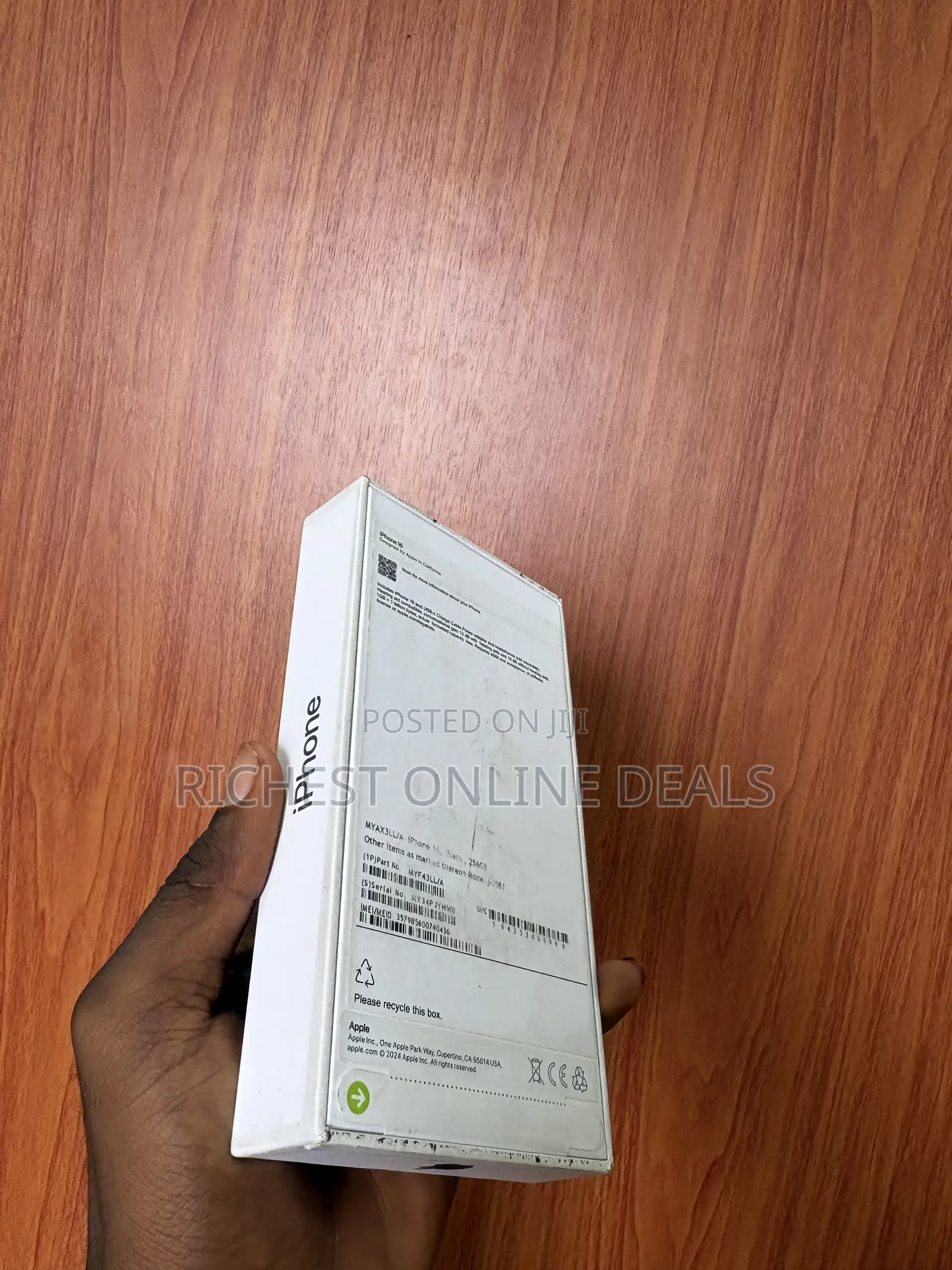 New Apple iPhone 16 256 GB Black