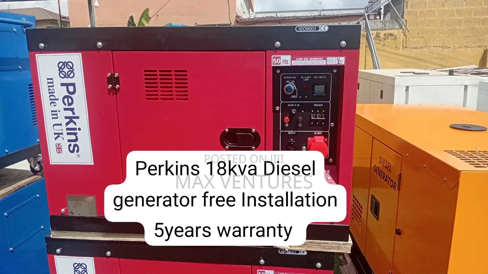 Brand New Perkins 18kva Diesel Generator for Home Business