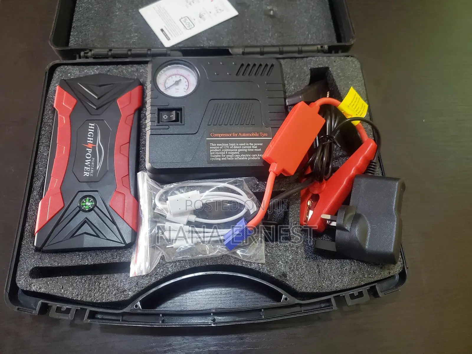 New Car Battery Jumper and Tire Inflator (Multi-Function)