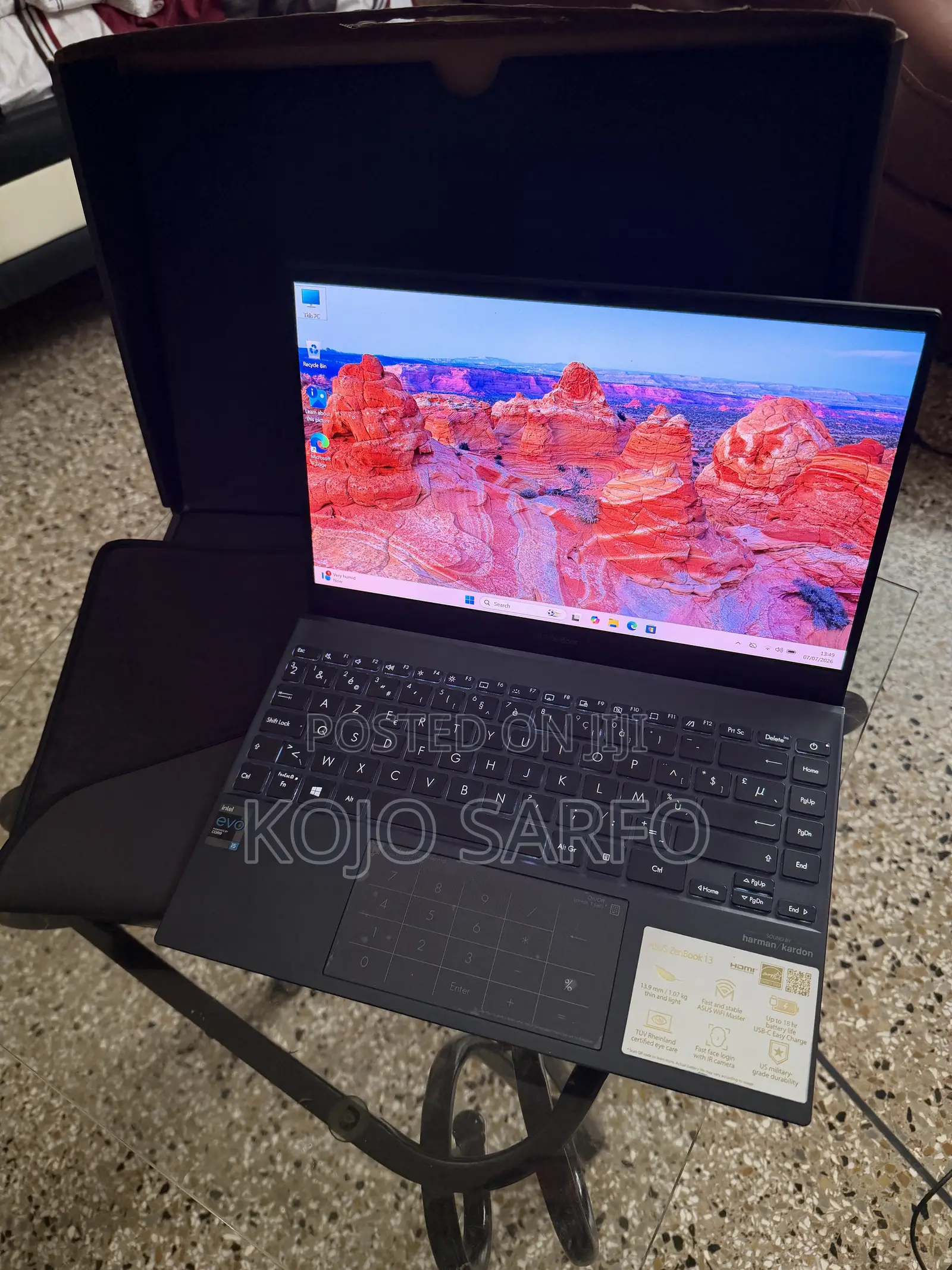 Laptop Asus ZenBook UX32A 8GB Intel Core i5 SSD 512GB
