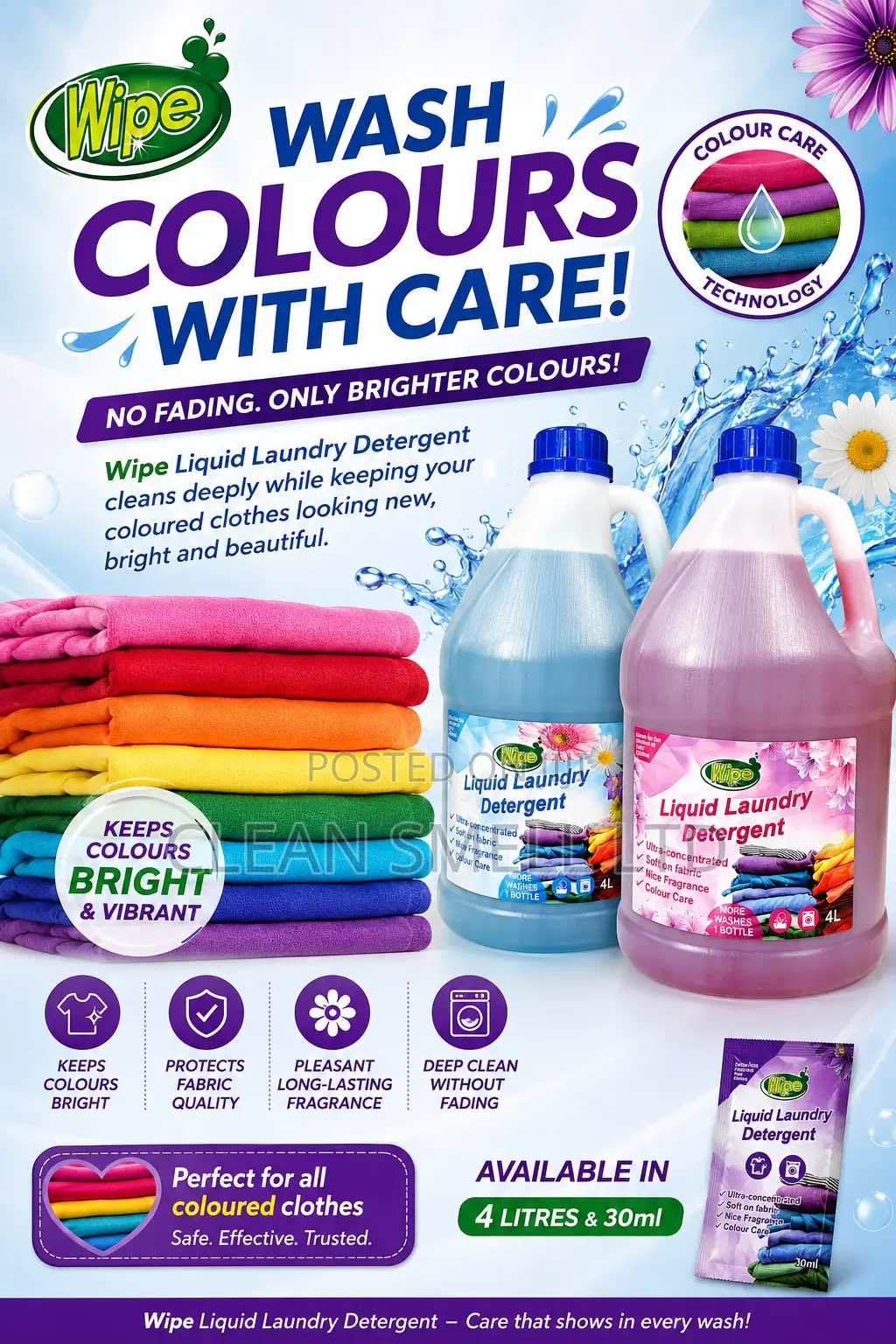 Wipe Liquid Laundry Detergent