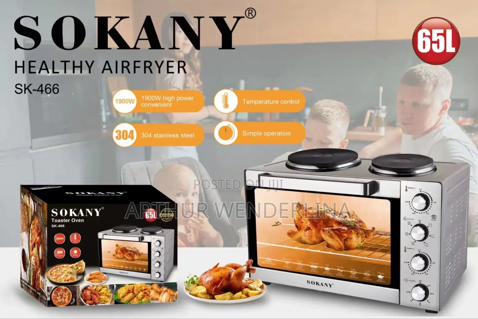 65liters Two-in-One Electric Oven User Manual