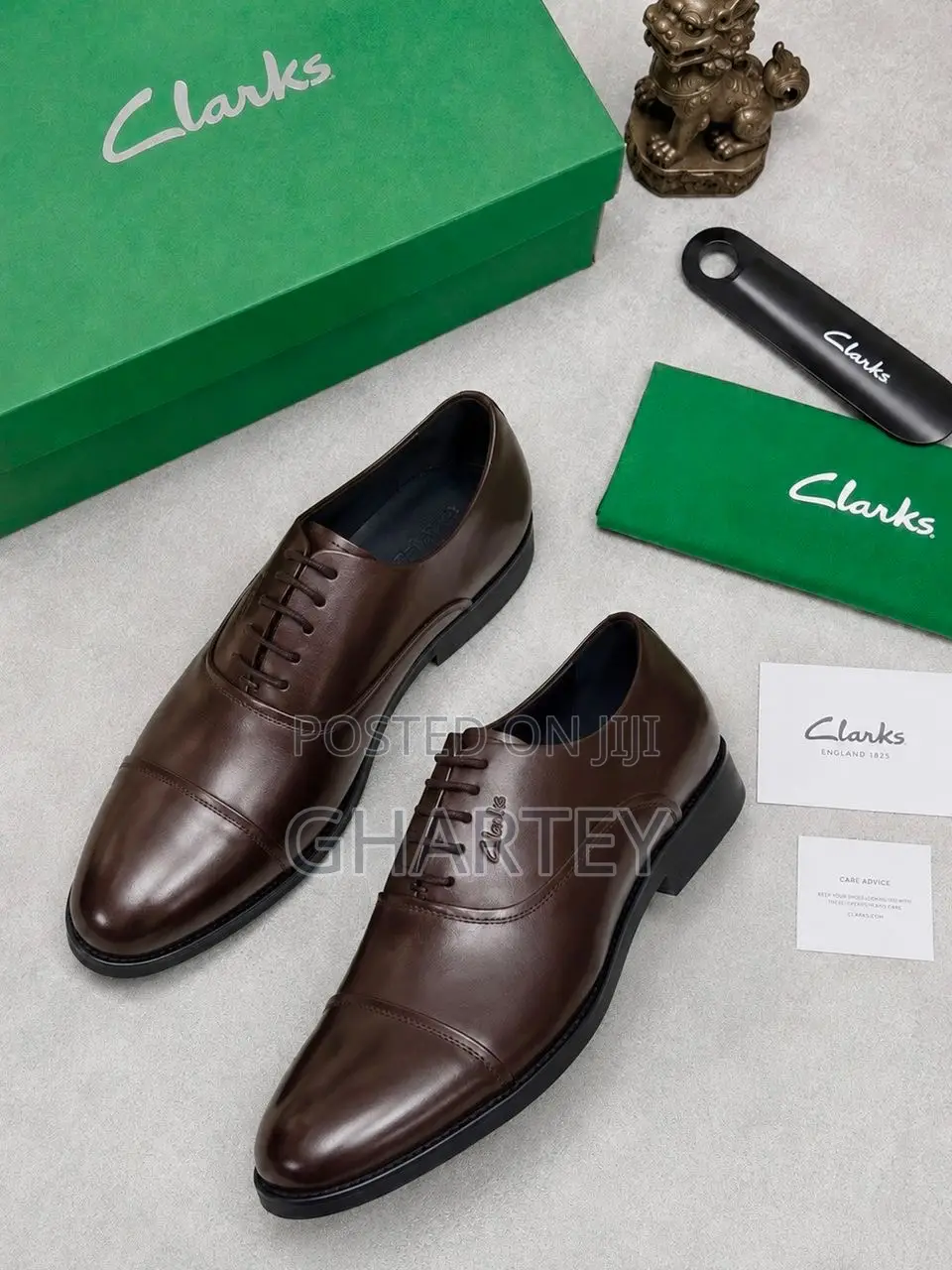 Clarks Lace Up Formal Mens Shoes - Black Coffee