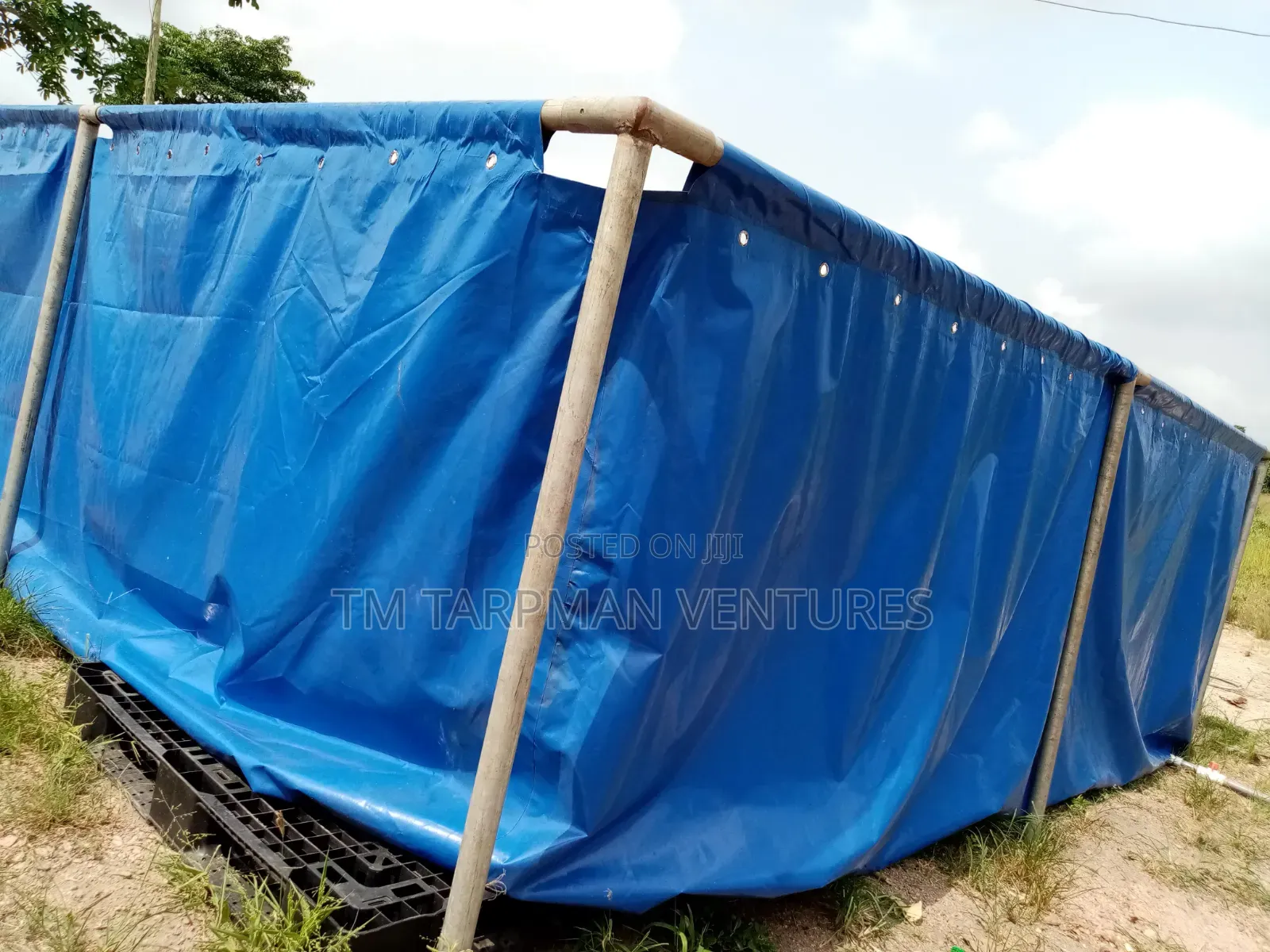 10x10x5 Feet Tarpaulin Fish Pond