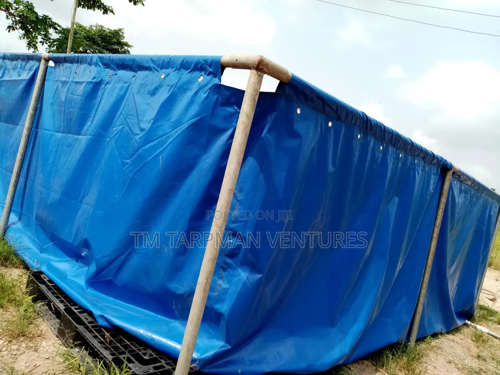 10x10x5 Feet Tarpaulin Fish Pond