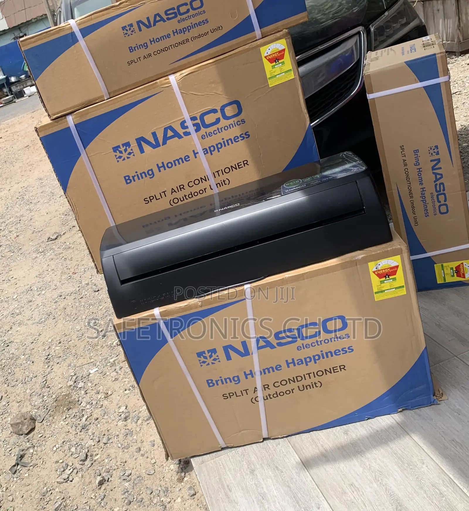 Try Massive Nasco 1.5hp Black Mirror Split Air Conditioner R410 Gas