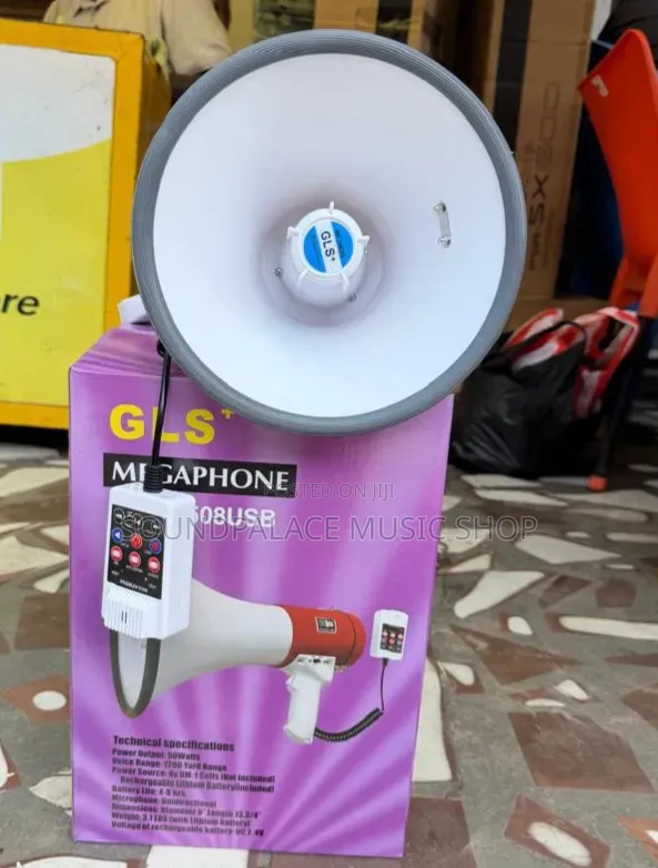 Gls+ HMP-2508usb 50-Watt Rechargeable Megaphone.