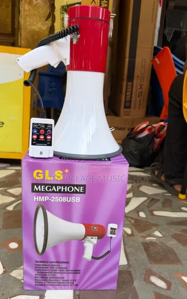Gls+ HMP-2508usb 50-Watt Rechargeable Megaphone.