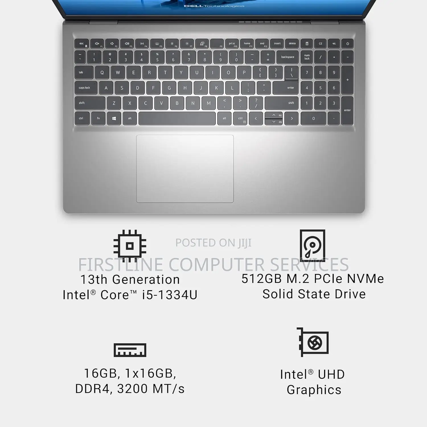 New Laptop Dell Inspiron 15 8GB Intel Core Ultra 5 SSD 512GB