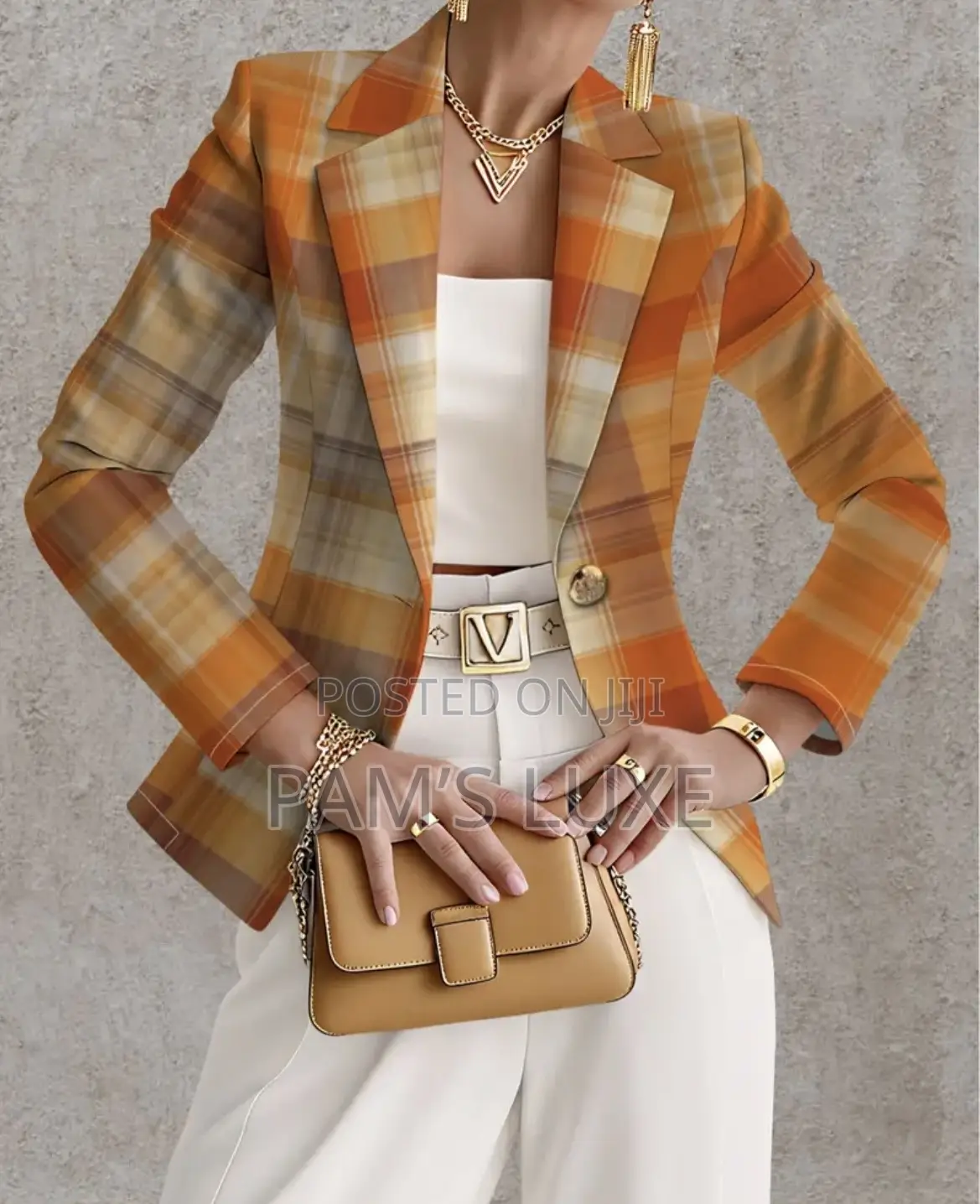 Autumn Plaid Blazer