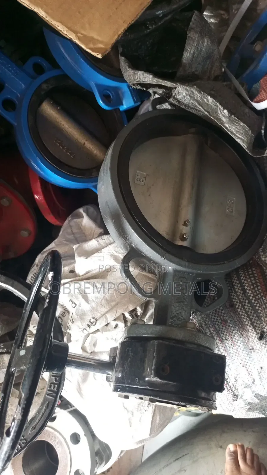 8" Butterfly Valve Stainless Tong Gear Type