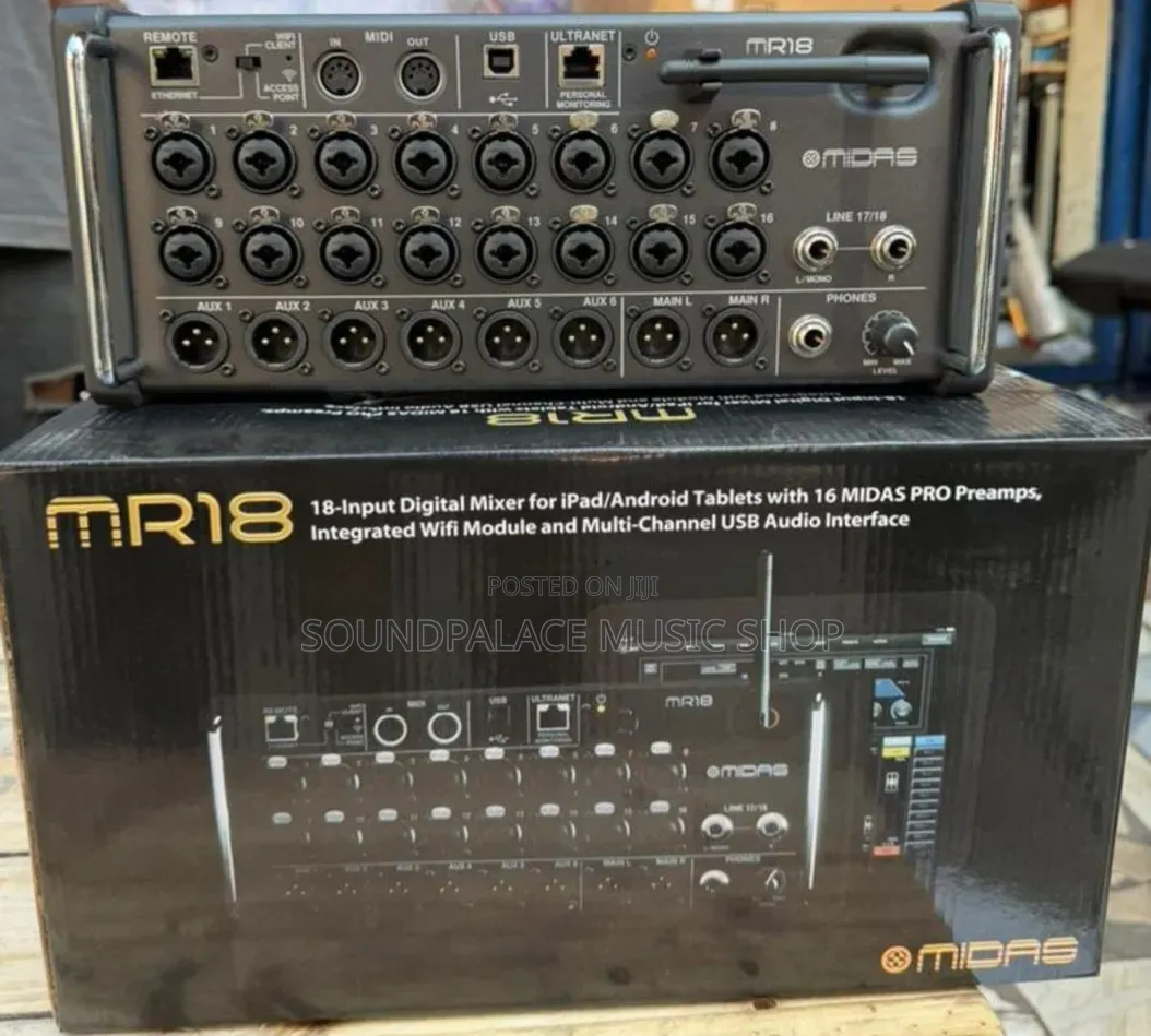 Midas Mr18, an 18-Input Digital Stage Box Mixer