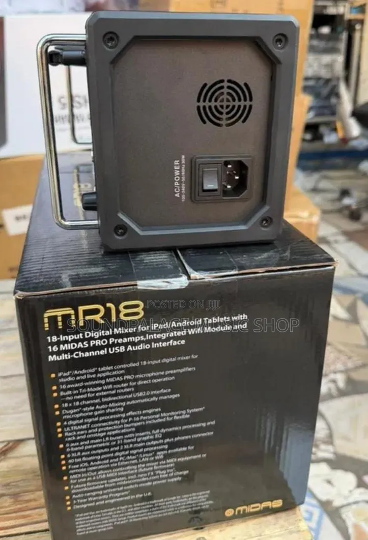 Midas Mr18, an 18-Input Digital Stage Box Mixer