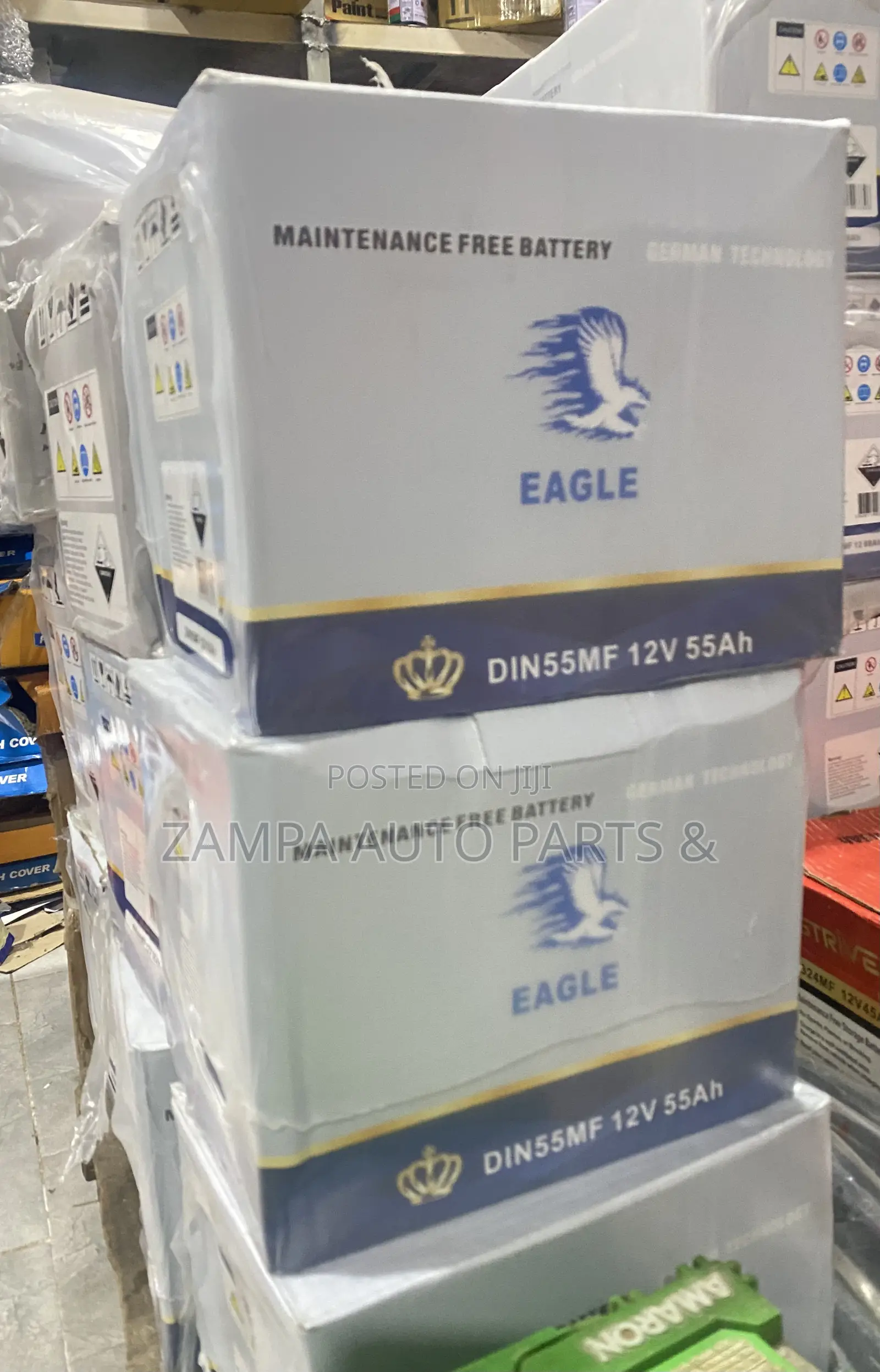 Eagle Car Battery-13 Plate (12v55ah)