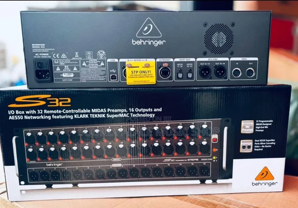Behringer S32 32-Input/16-Output Digital Stage Box