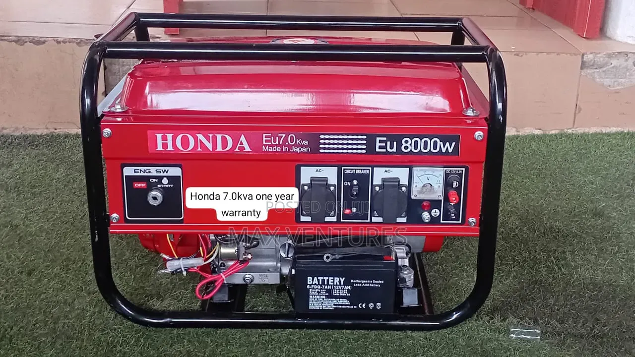 Portable Honda 7kva Petrol Generator With Easy Start System 7kva