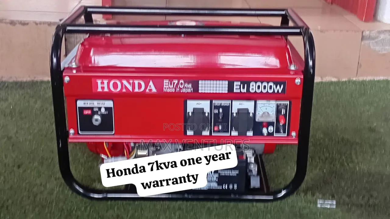 Rugged Honda 7kva Petrol Generator, Built to Last 7kva