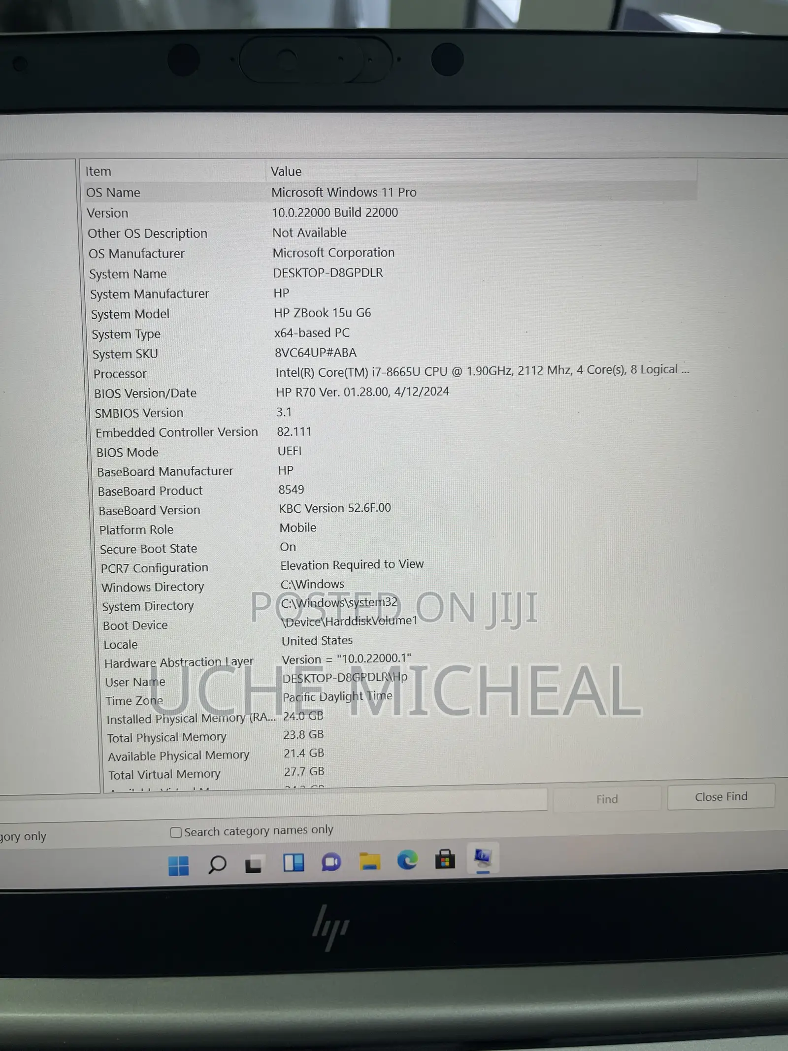 Laptop HP ZBook 15 G6 24GB Intel Core i7 SSD 512GB