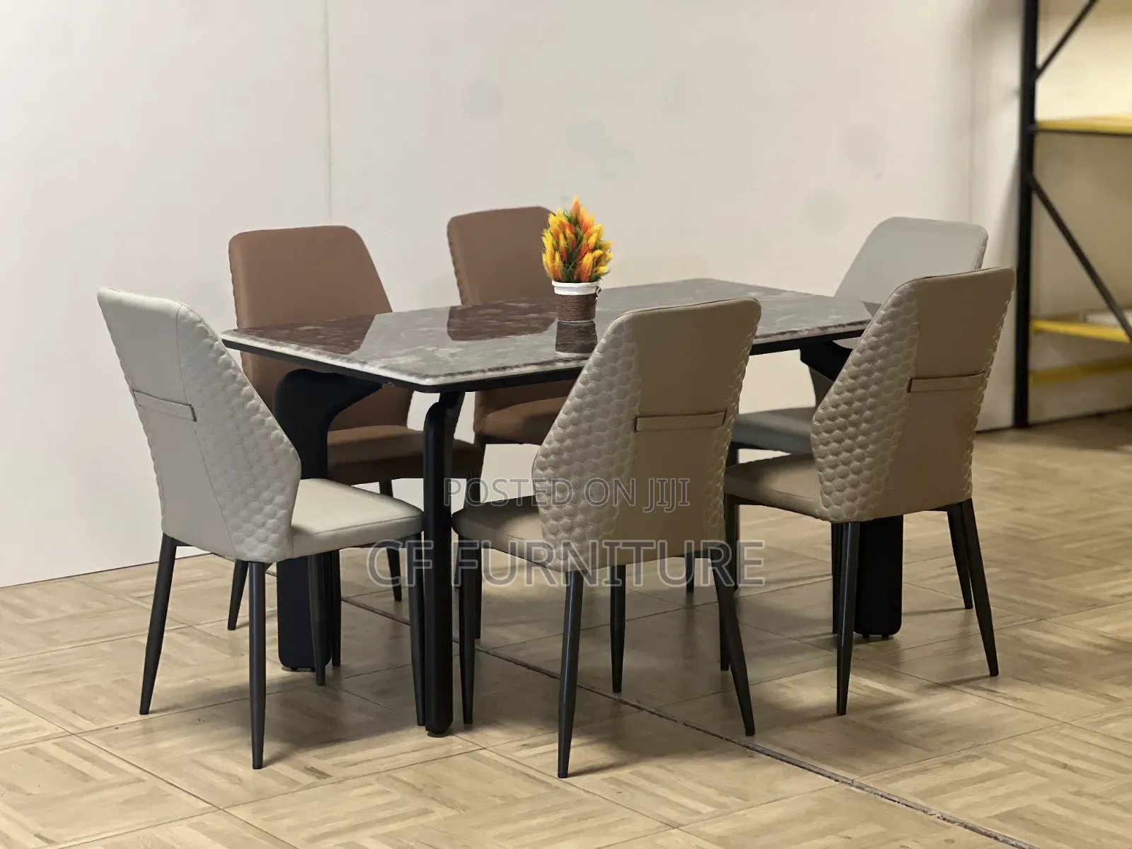 Marble Dining Table Six Chairs