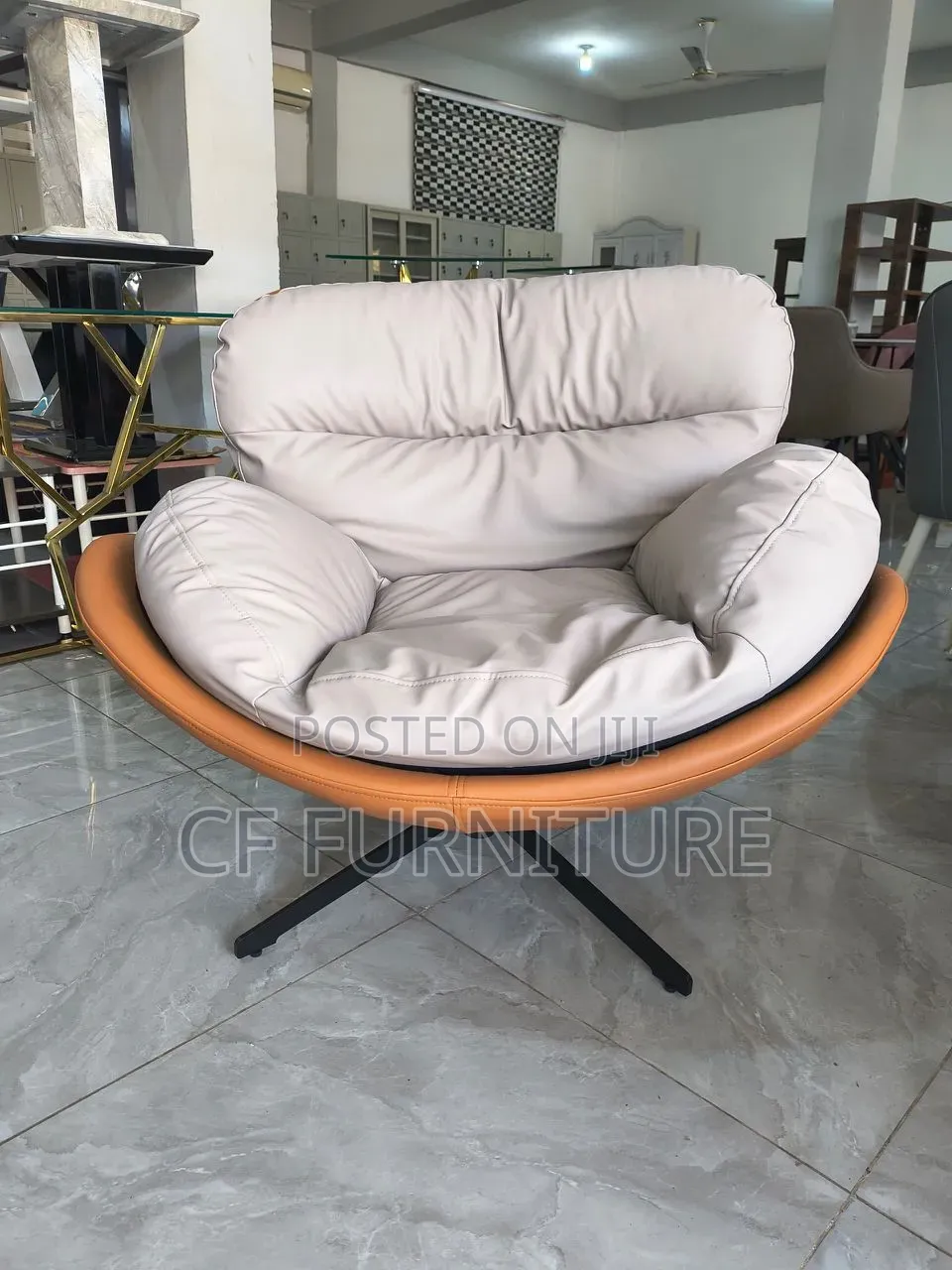 Two Tone Swivel Lounge Chair