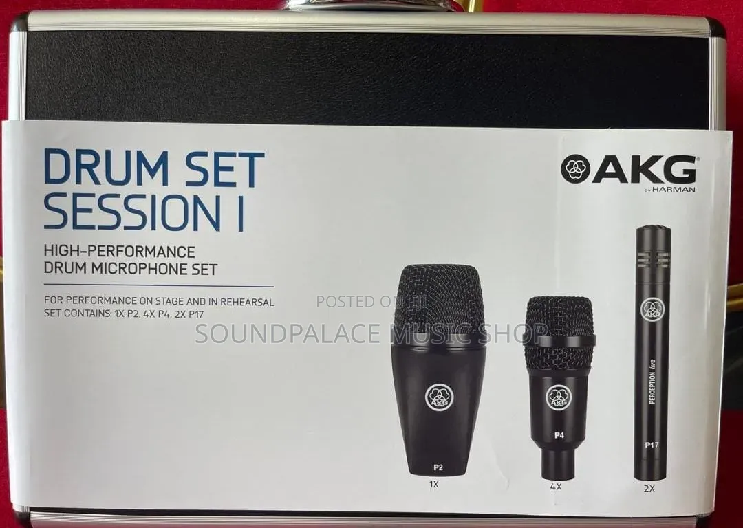 Akg Drum Set Session I High-Performance Drum Microphone Set.