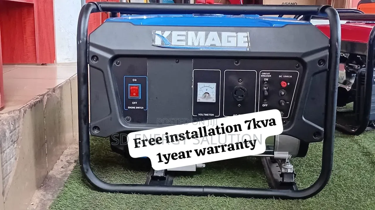 Kemage 7kva Petrol Generator –Perfect for Shops, Offices Homes 7kva